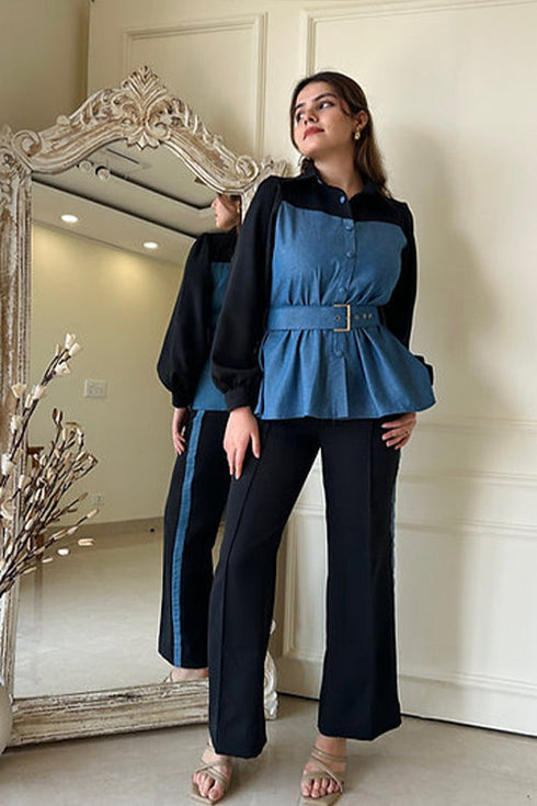 Two Tone Denim Coord